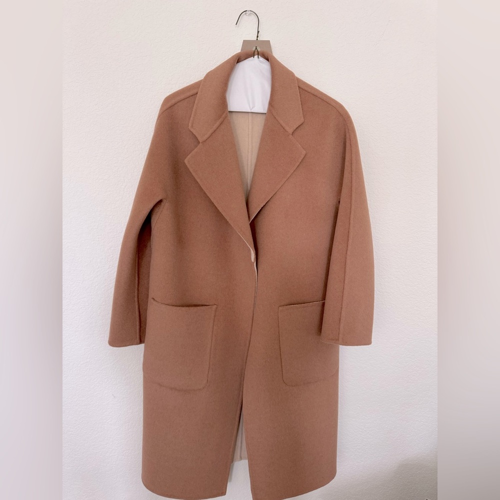 Edited Pieces : Reversible Duo Coat  size XXS camel/cream for petites sold out